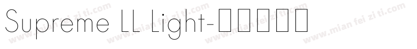 Supreme LL Light字体转换